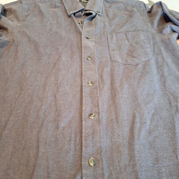 Combatant Gentlemen Mens Size 16 1/2 Fabric From Italy Gray Button Down Shirt - Picture 2 of 8